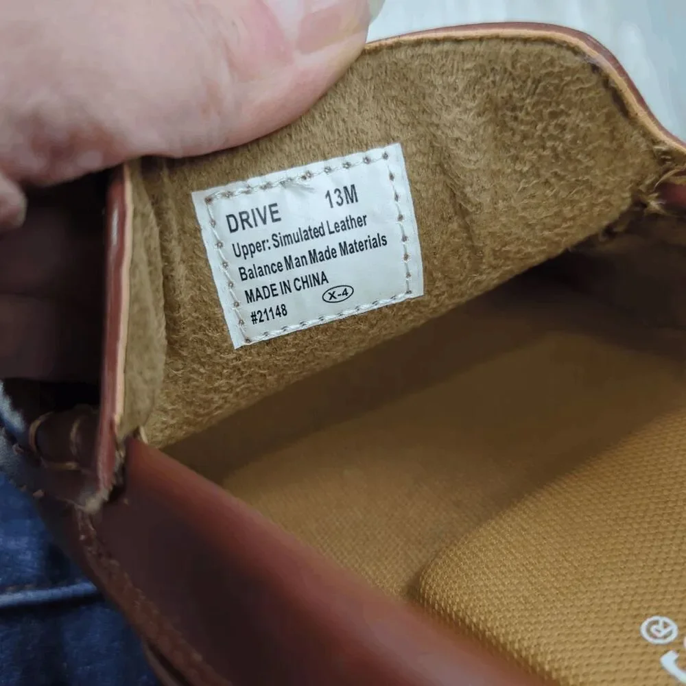 Deer Stags Brown Slip-On Boat Shoes